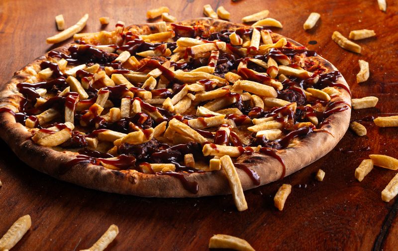 Honey Heat BBQ punch pizza at Punch pizza