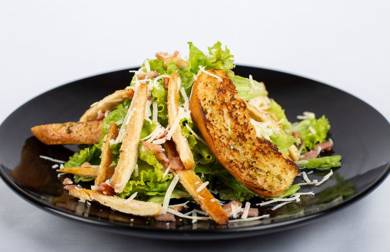 Caesar salad side at Punch pizza